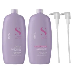 Alfaparf Milano Semi Di Lino Smoothing Low Shampoo & Conditioner Twin 2 x 1000ml