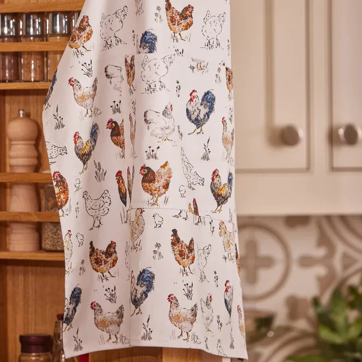 Apron (Cotton) "Farm Birds"