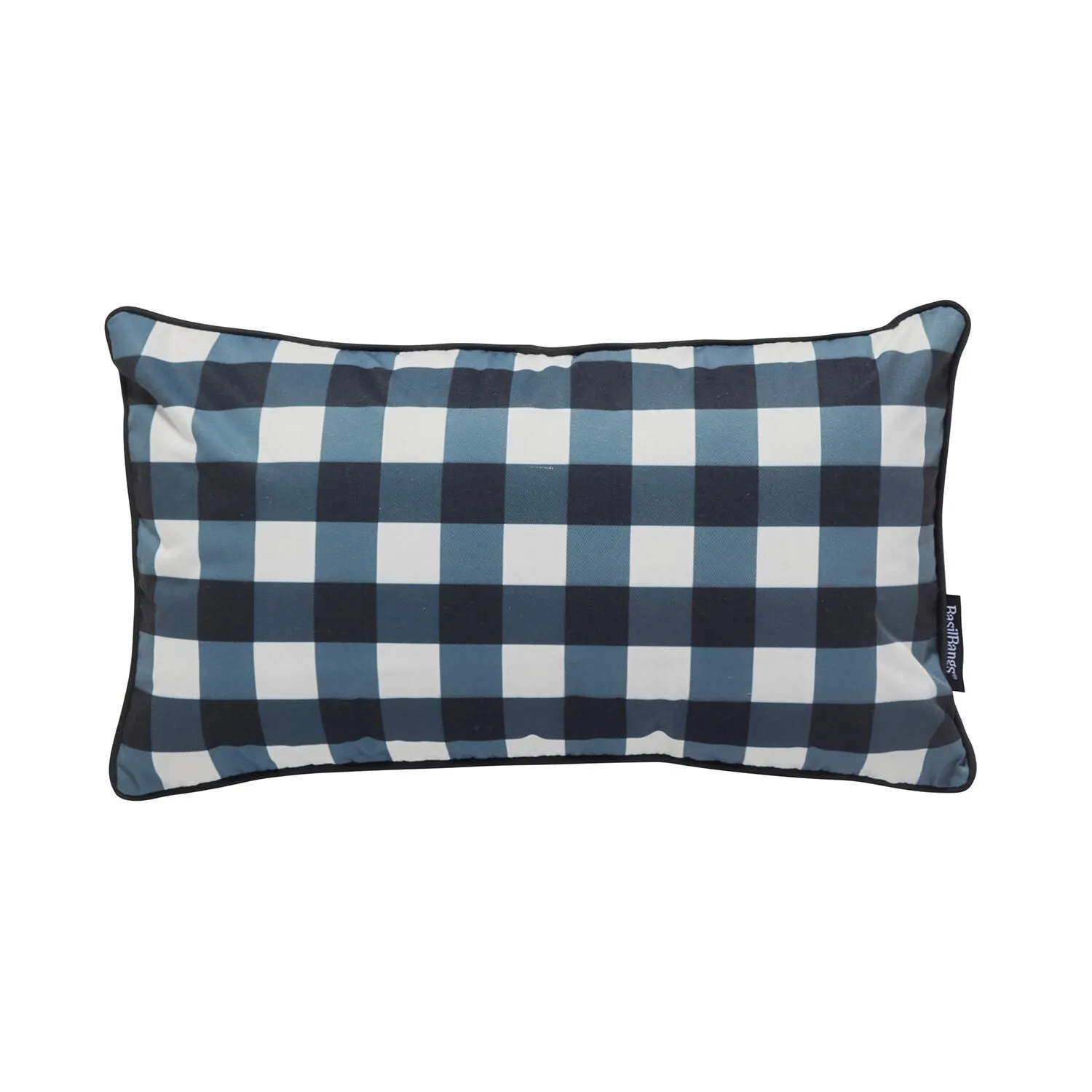 basil bangs | cushion cover 30x50cm | gingham black - LC