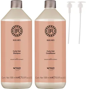 Bulbs & Roots Curly Hair Shampoo & Conditioner Twin 2 x 1000ml