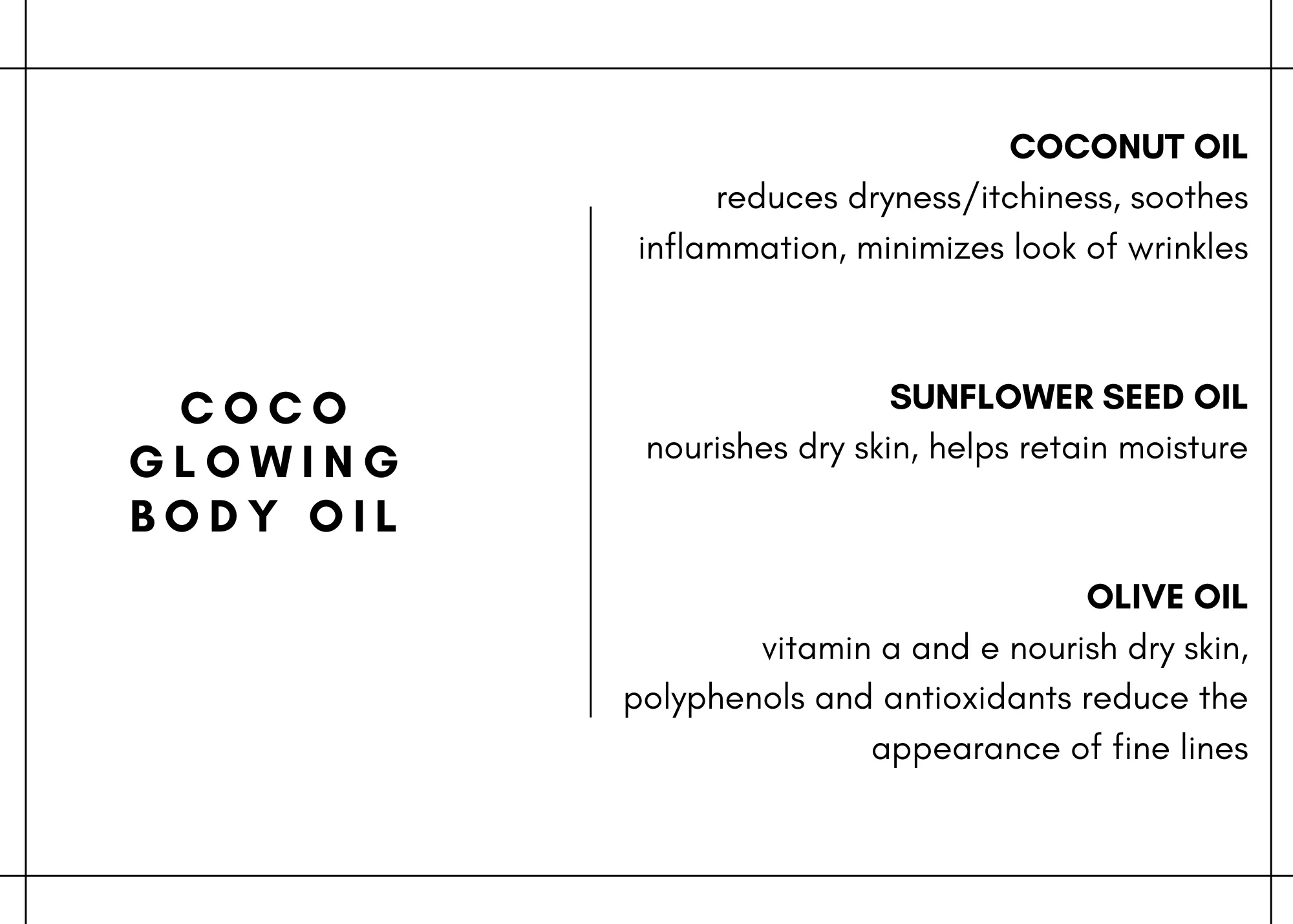 COCO GLOWING BODY OIL