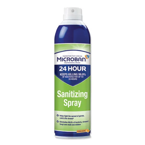 DISINFECT/Microban 24-Hour Disinfectant Sanitizing Spray, Citrus, 15oz IN STOCK