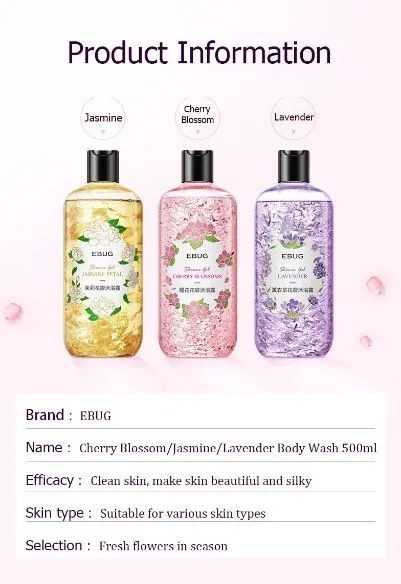 EBUG Cherry Blossoms Natural Bath Shower Gel 500ml