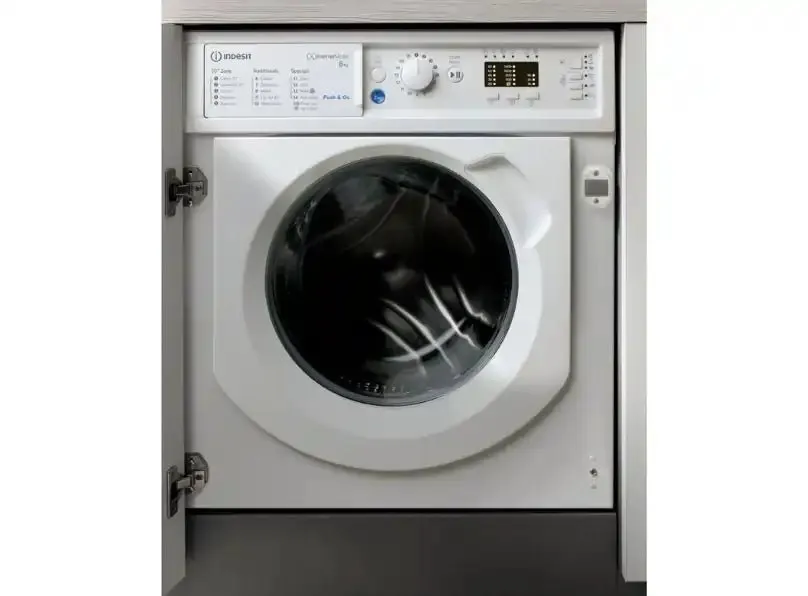 Indesit BIWMIL81485UK Integrated 8kg Washing Machine with 1400 rpm - White