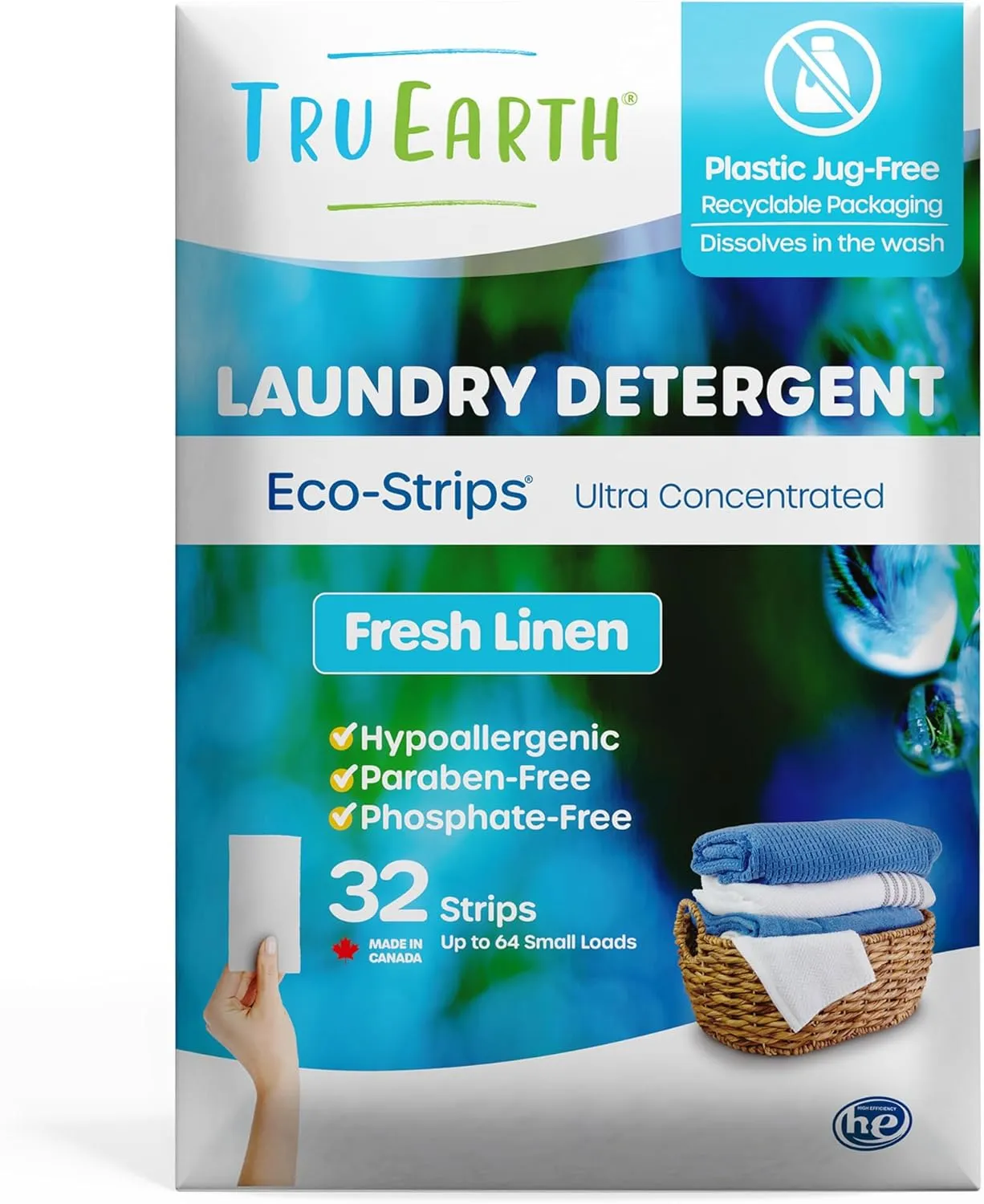 Laundry Detergent Sheets, Bulk, Paraben-Free, Original Eco-Strip Liquidless Laundry Detergent