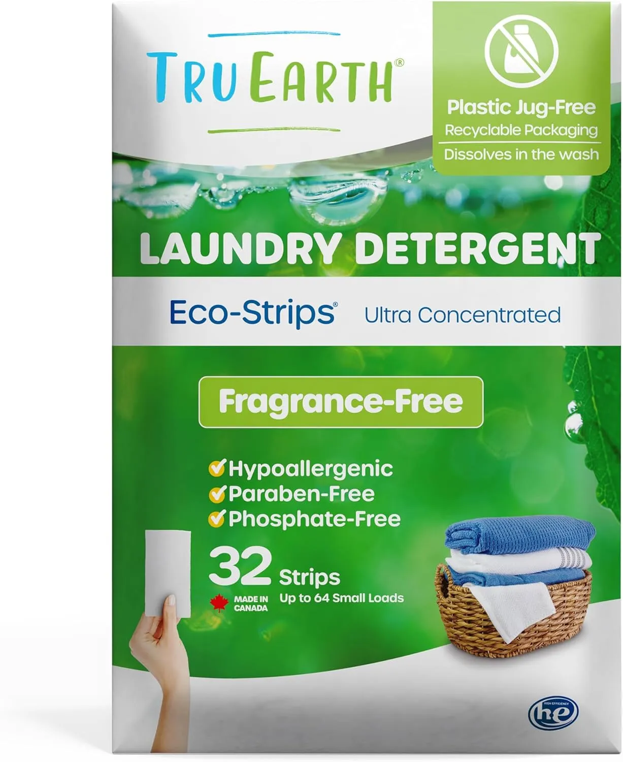 Laundry Detergent Sheets, Bulk, Paraben-Free, Original Eco-Strip Liquidless Laundry Detergent