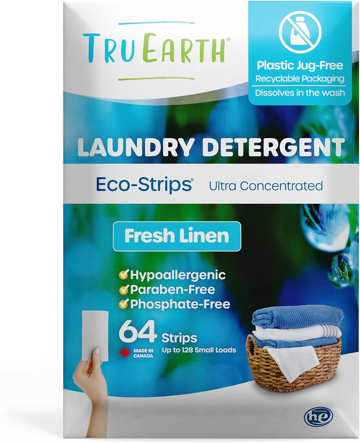 Laundry Detergent Sheets, Bulk, Paraben-Free, Original Eco-Strip Liquidless Laundry Detergent