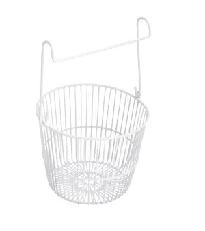 LTW Peg Basket, Round, White