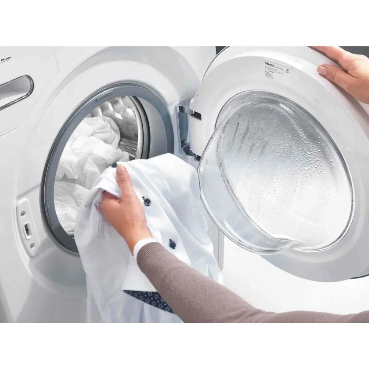 Miele W1 WCG660 WCS TDos&9kg Front-Loading Washing Machine - Lotus White