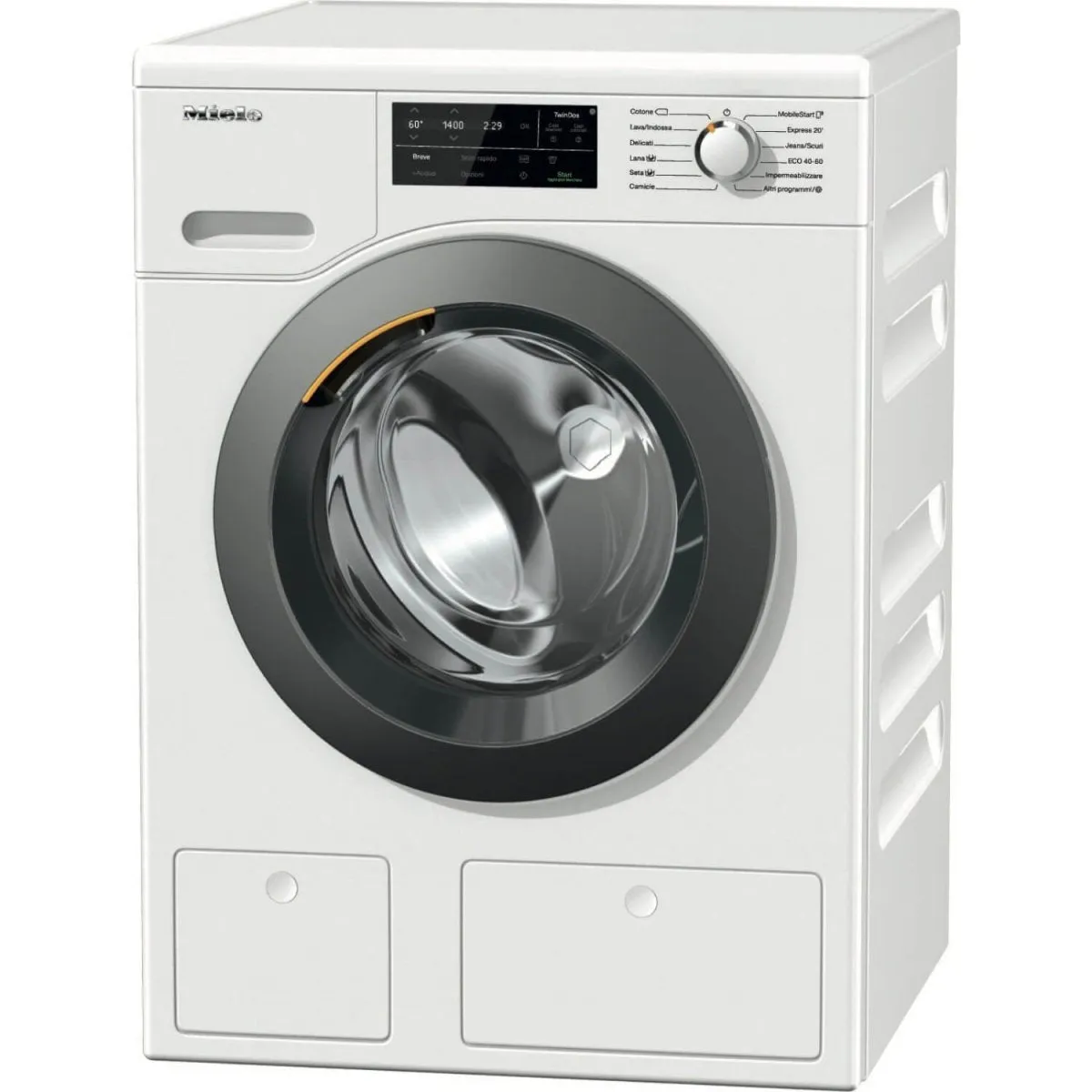 Miele W1 WCG660 WCS TDos&9kg Front-Loading Washing Machine - Lotus White