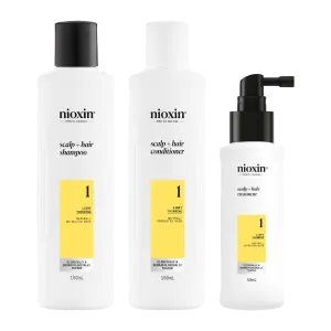 Nioxin Scalp   Hair Thickening System 1 Full Size Kit for Natural Hair with Light Thinning