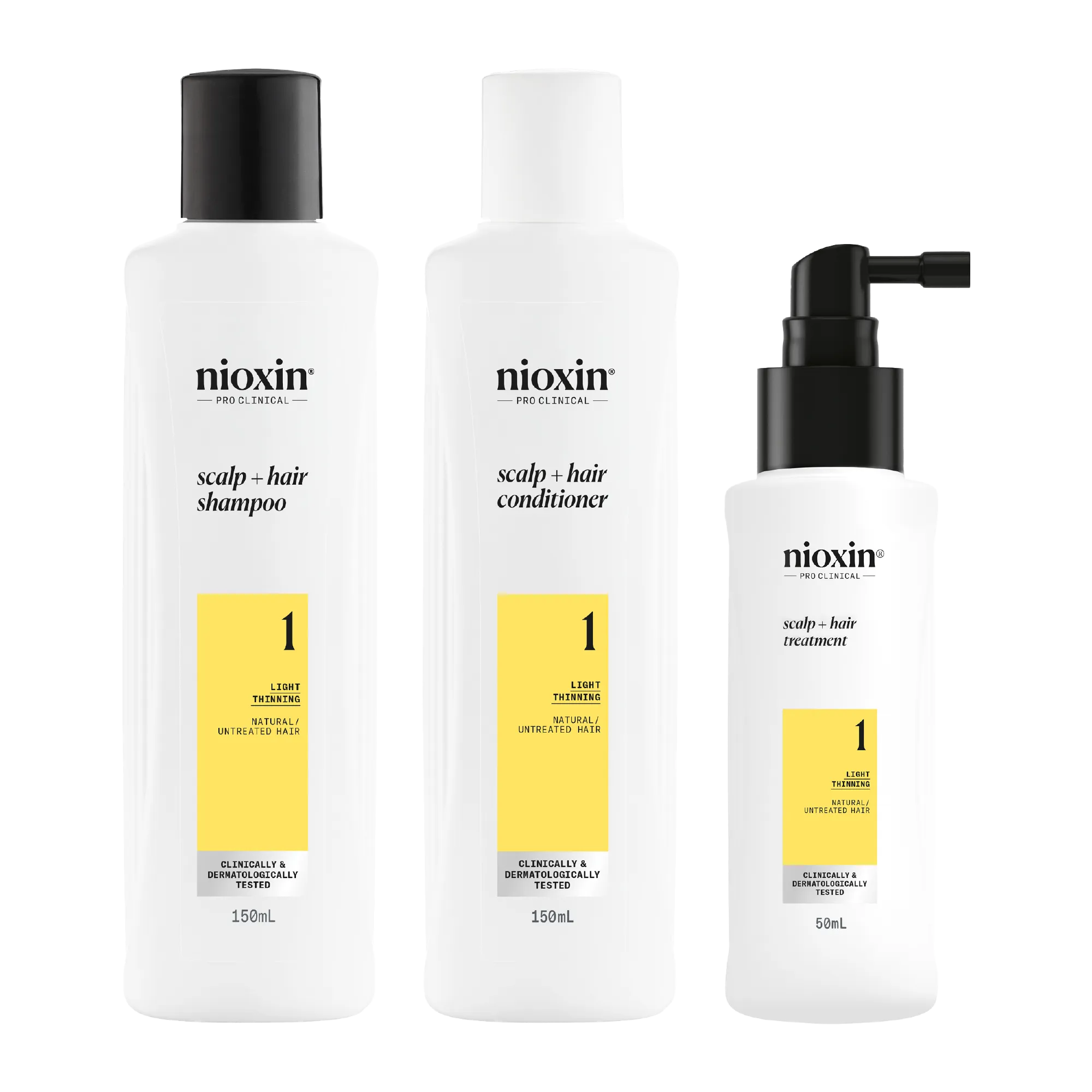 Nioxin Scalp   Hair Thickening System 1 Full Size Kit for Natural Hair with Light Thinning