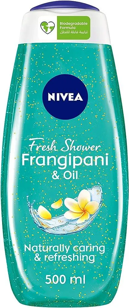 NIVEA Shower Gel Body Wash Frangipani and Oil Caring Oil Pearls Frangipani Scent 250ml