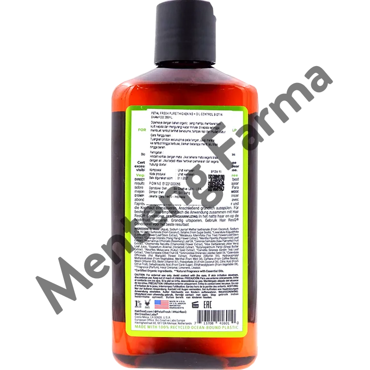 Petal Fresh Pure Thickening Shampoo Oil Control 355 mL - Merawat Rambut Lepek Berminyak