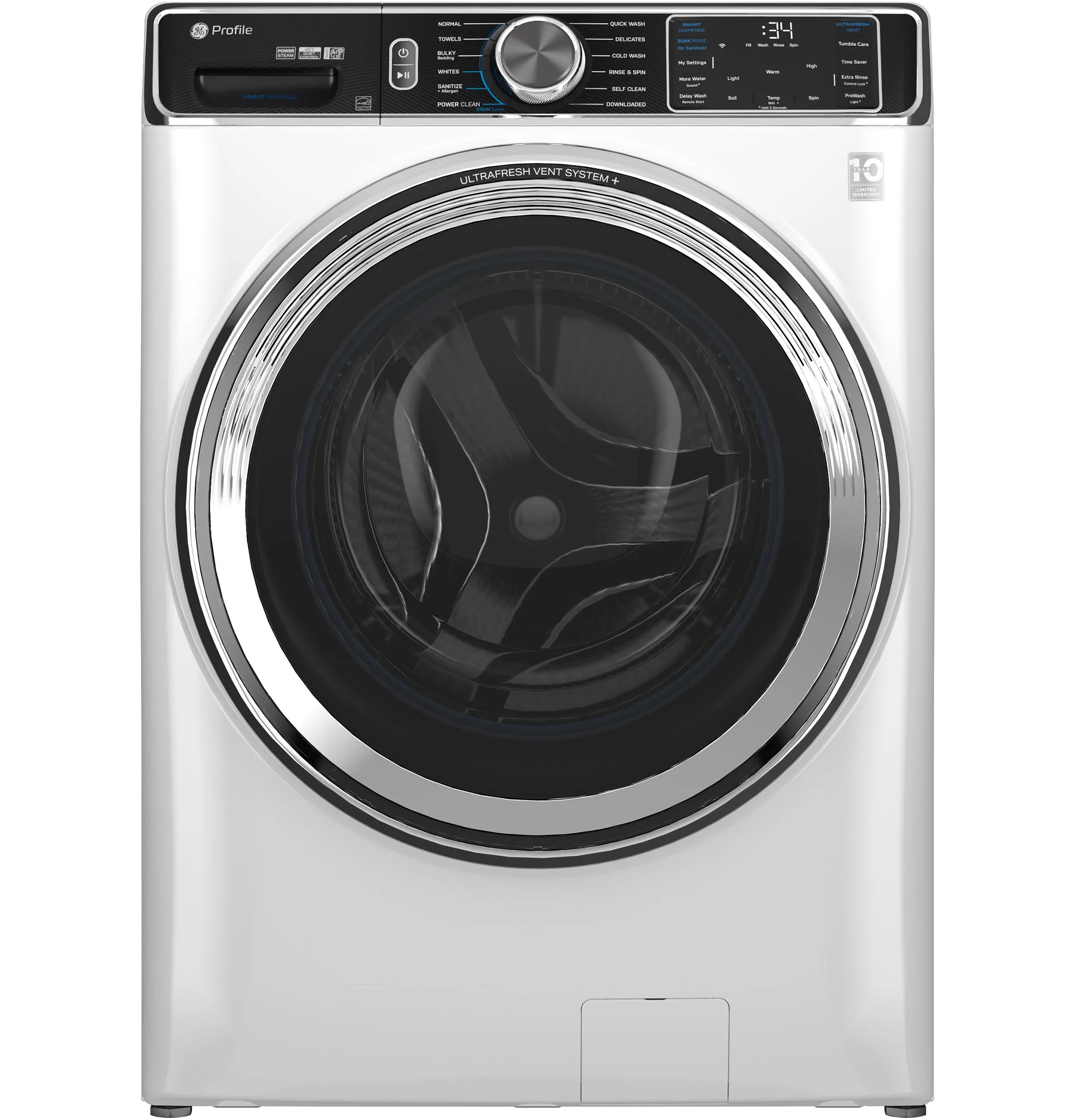 PFW870SSVWW GE Profile™ 5.3 cu. ft. Capacity Smart Front Load ENERGY STAR® Washer with UltraFresh™ Vent System  with OdorBlock™