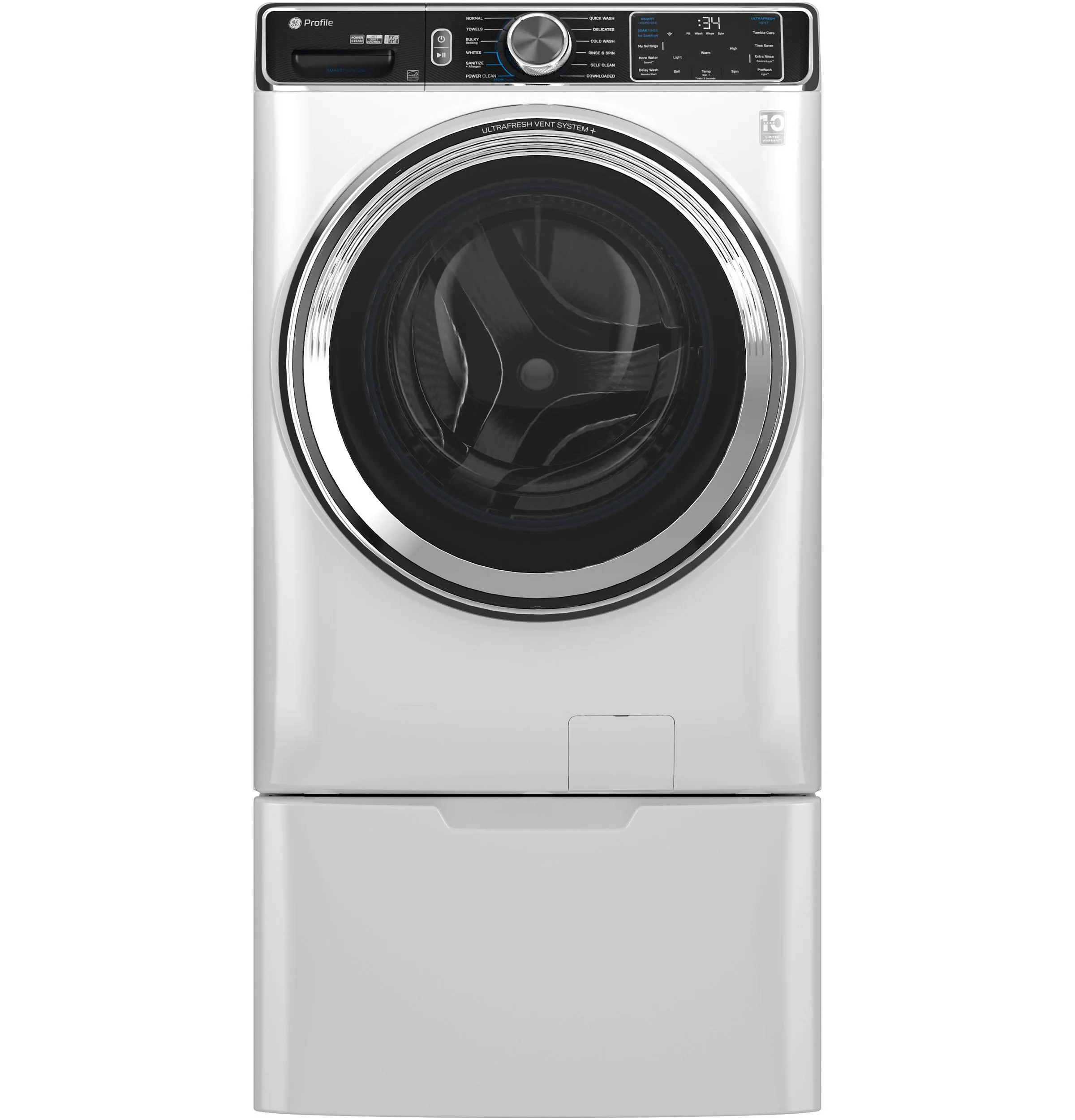 PFW870SSVWW GE Profile™ 5.3 cu. ft. Capacity Smart Front Load ENERGY STAR® Washer with UltraFresh™ Vent System  with OdorBlock™