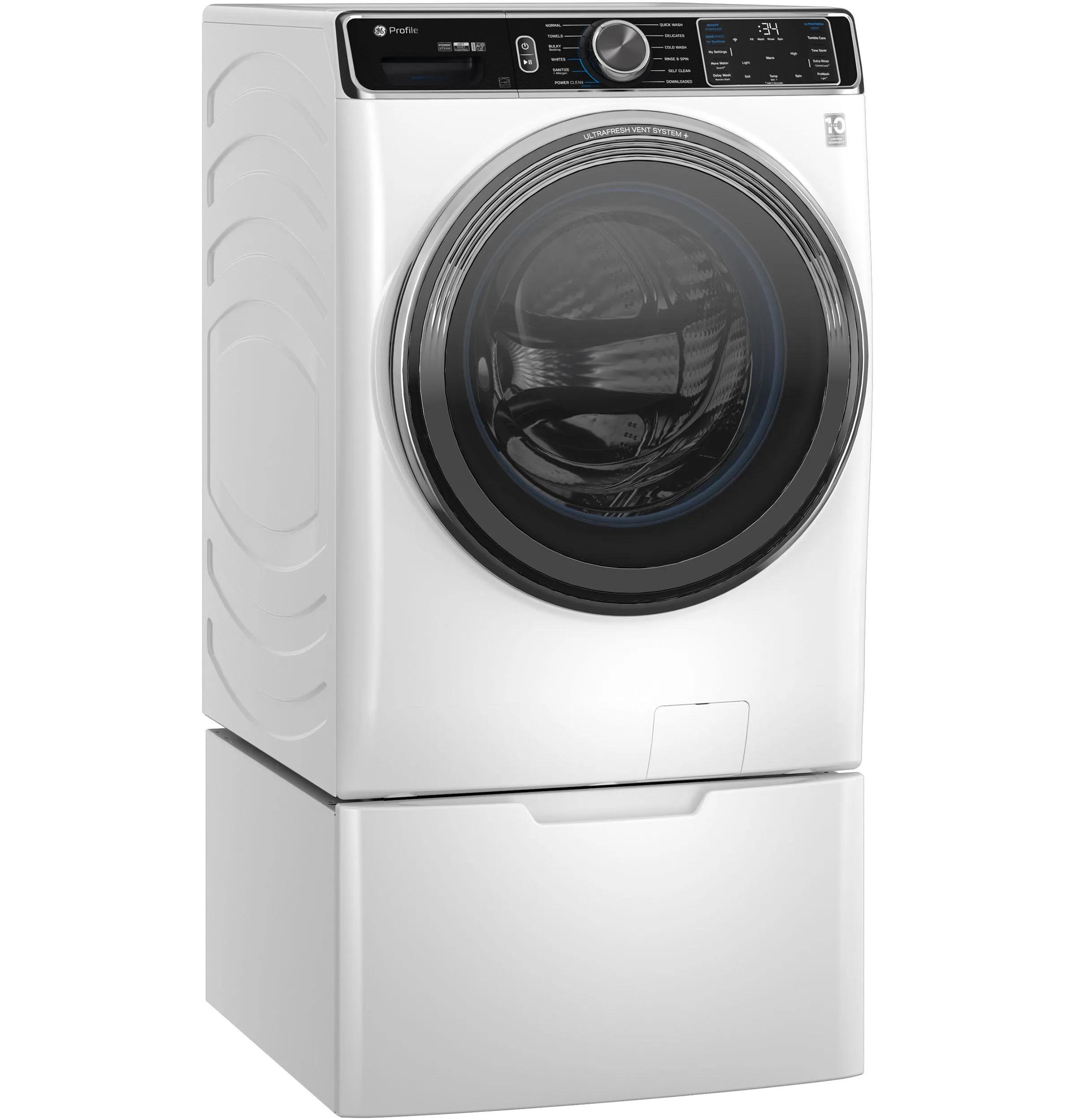 PFW870SSVWW GE Profile™ 5.3 cu. ft. Capacity Smart Front Load ENERGY STAR® Washer with UltraFresh™ Vent System  with OdorBlock™