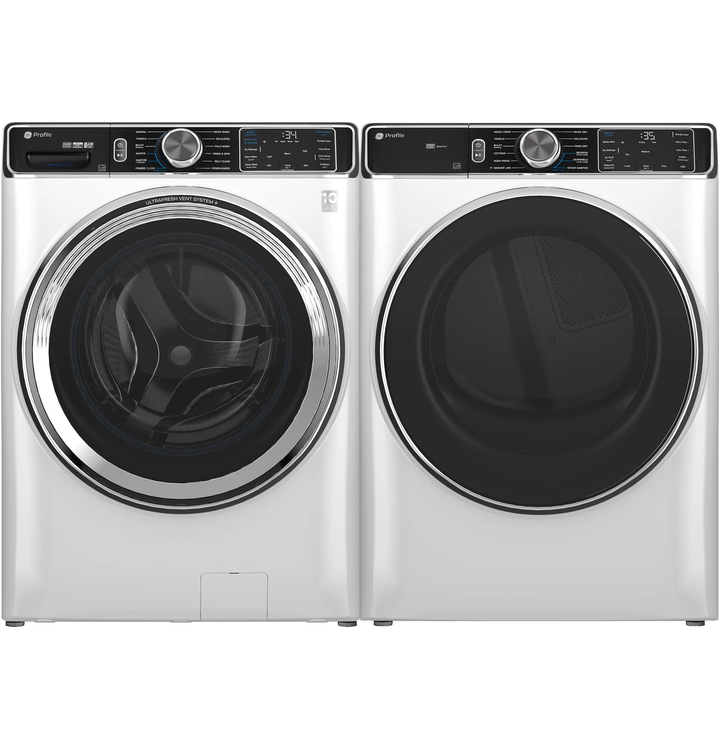 PFW870SSVWW GE Profile™ 5.3 cu. ft. Capacity Smart Front Load ENERGY STAR® Washer with UltraFresh™ Vent System  with OdorBlock™