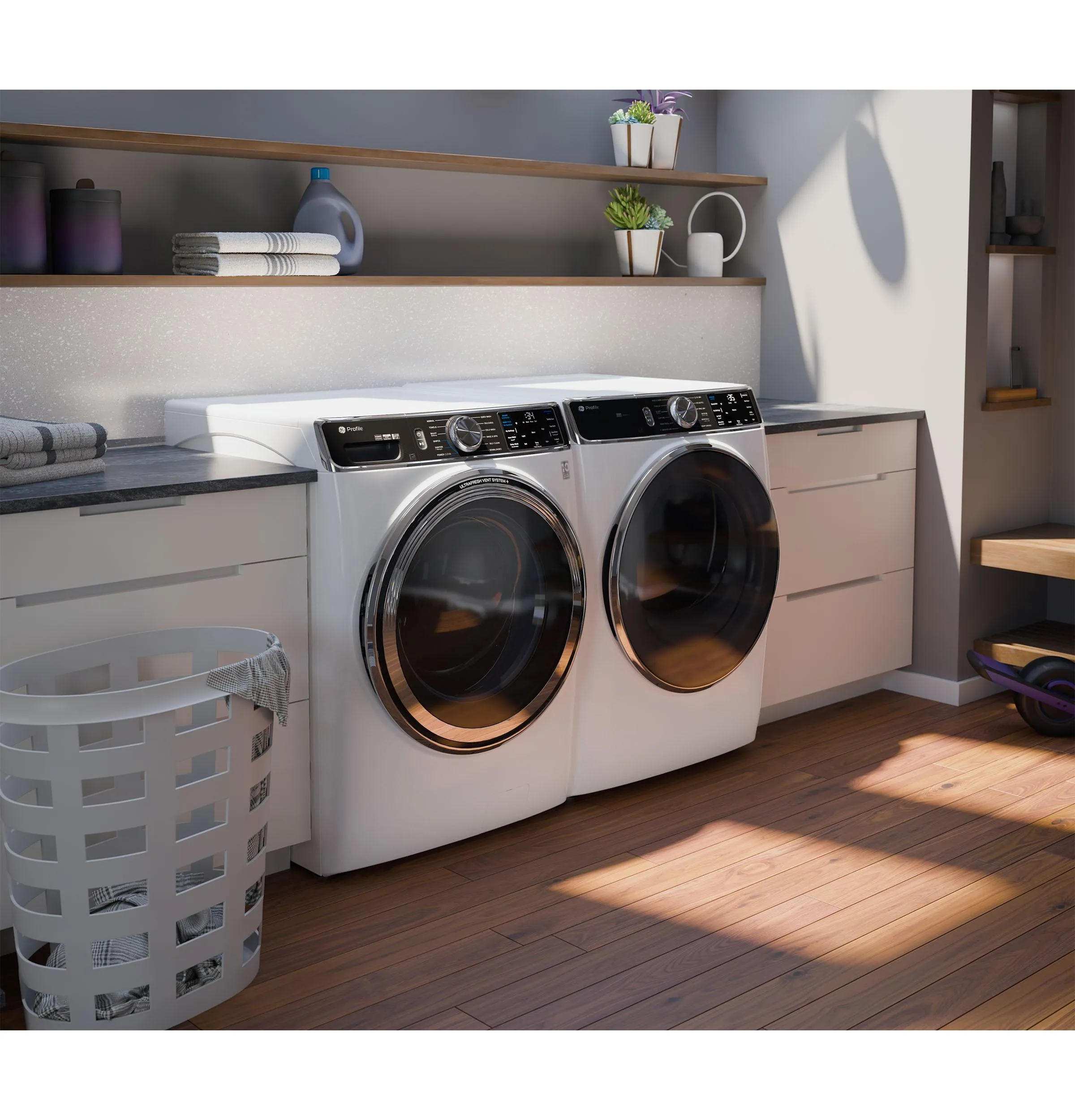 PFW870SSVWW GE Profile™ 5.3 cu. ft. Capacity Smart Front Load ENERGY STAR® Washer with UltraFresh™ Vent System  with OdorBlock™