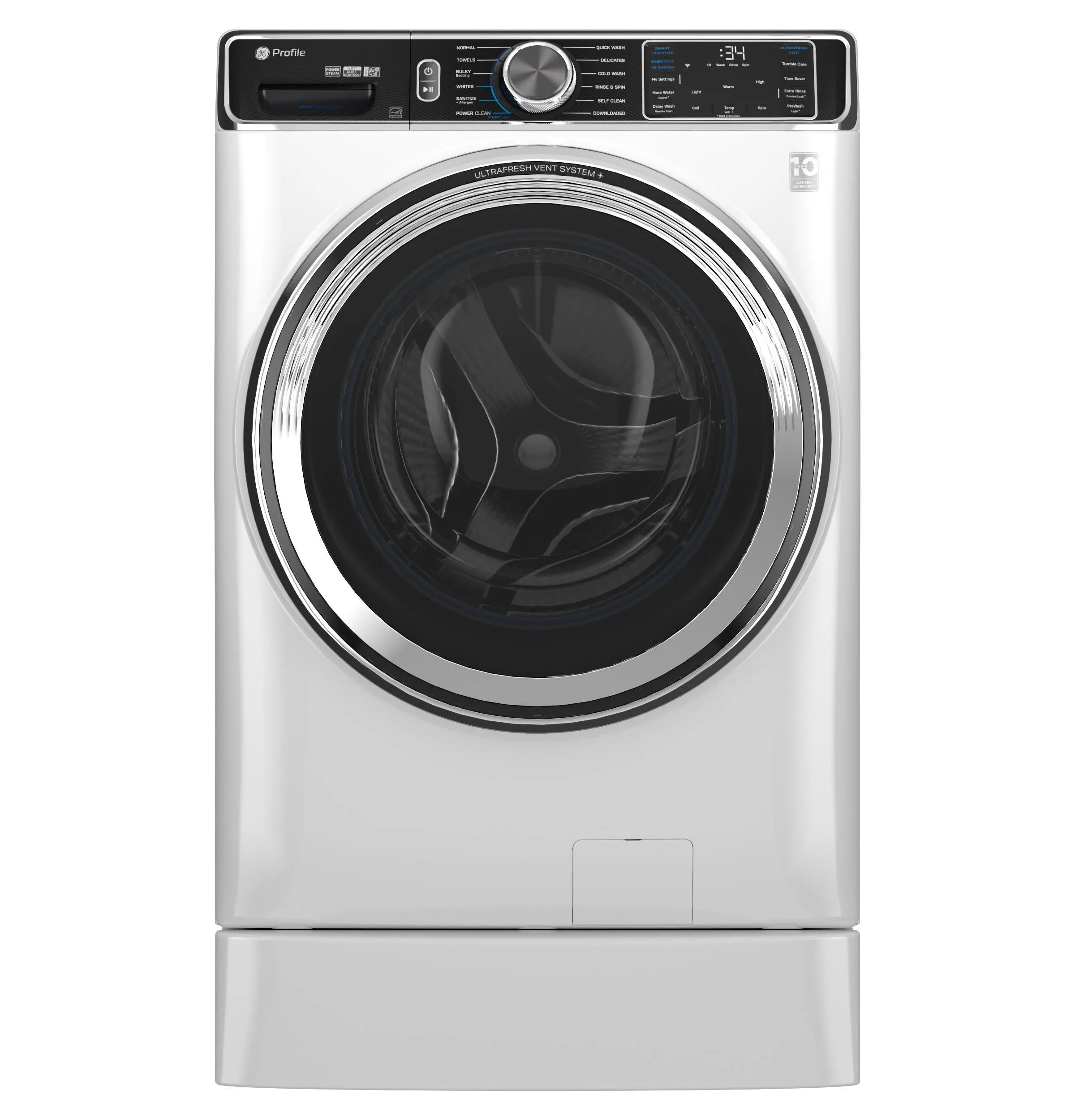 PFW870SSVWW GE Profile™ 5.3 cu. ft. Capacity Smart Front Load ENERGY STAR® Washer with UltraFresh™ Vent System  with OdorBlock™