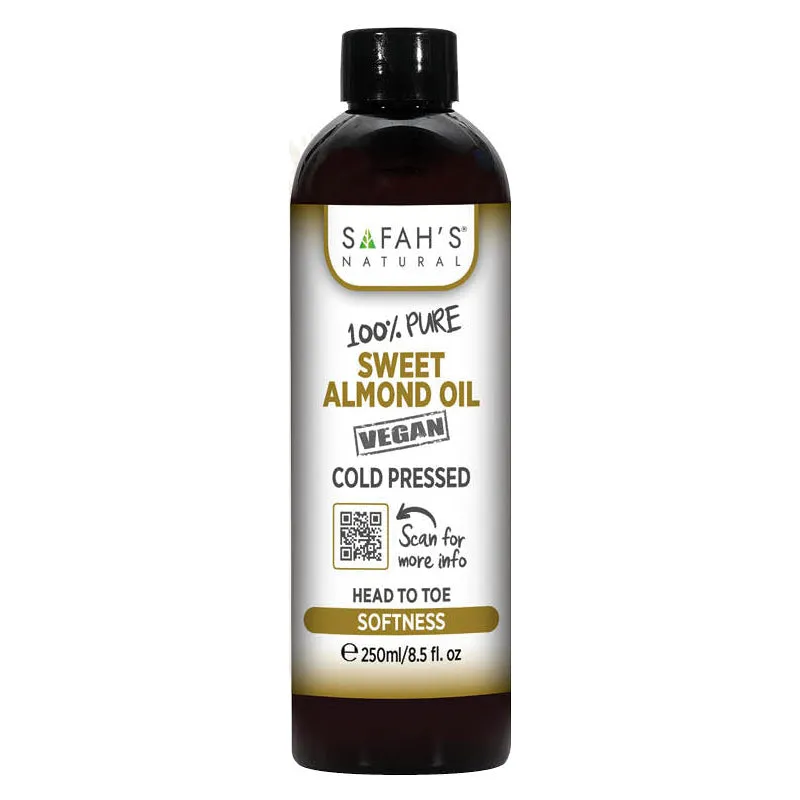 Safah's Natural 100% Pure Sweet Almond Oil 8.5 oz