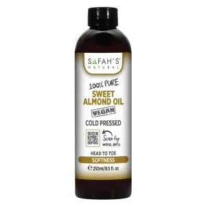 Safah's Natural 100% Pure Sweet Almond Oil 8.5 oz