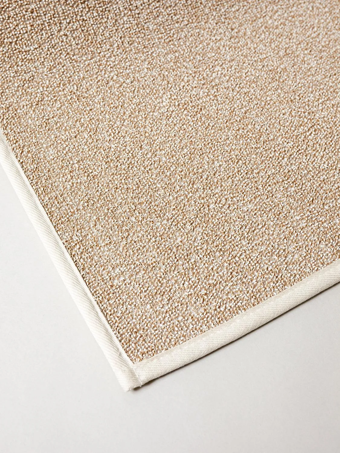 Sasawashi Bath Mat, Beige (Long)