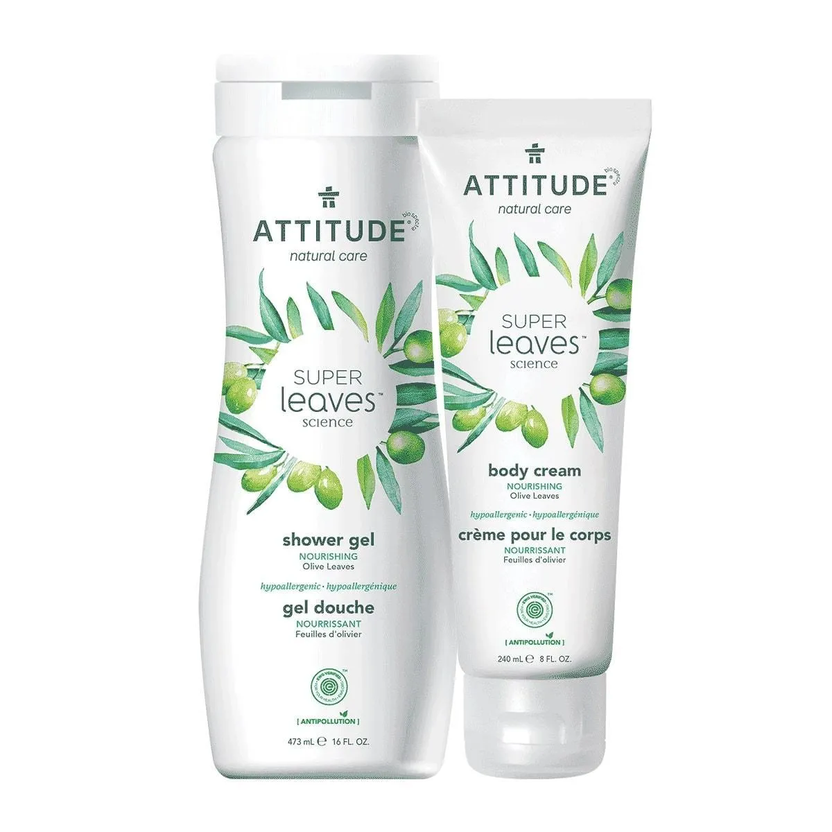 Shower gel   body cream duo : SUPER LEAVES™