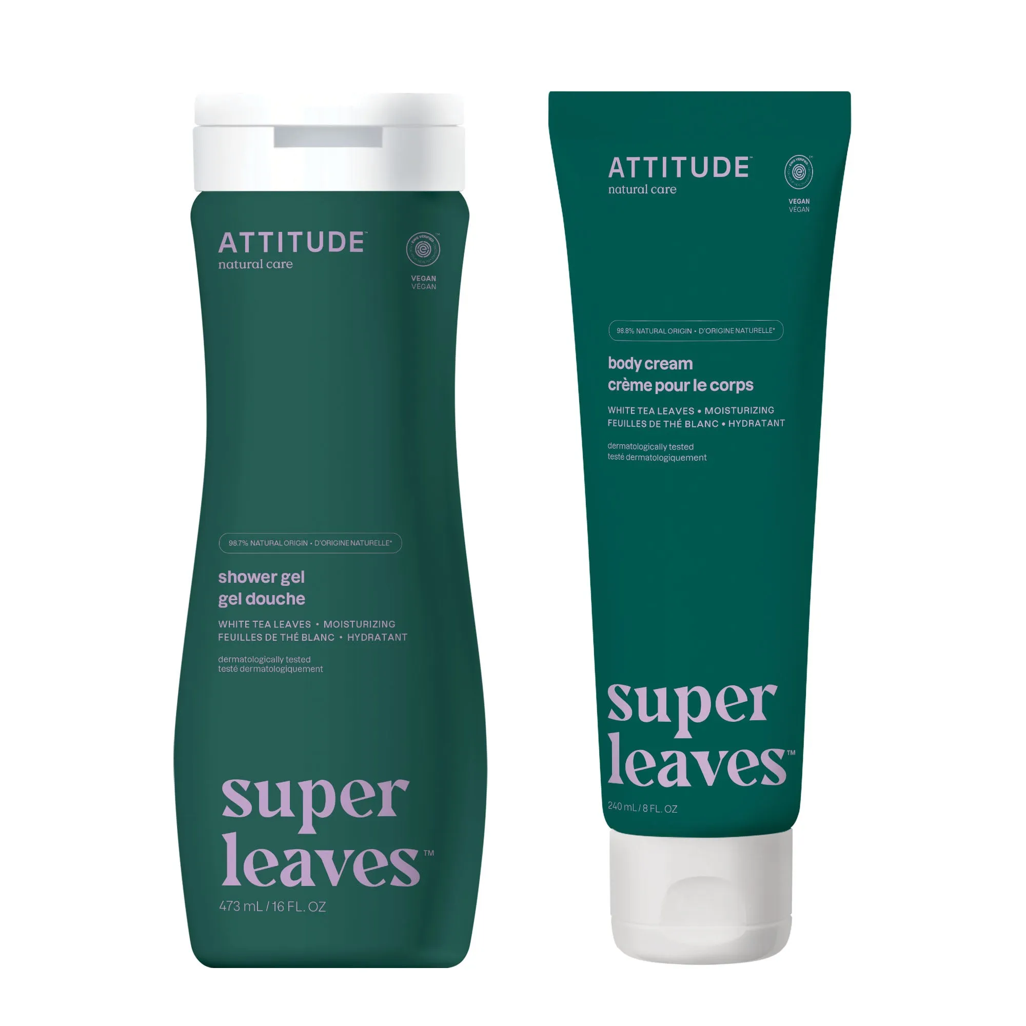 Shower gel   body cream duo : SUPER LEAVES™