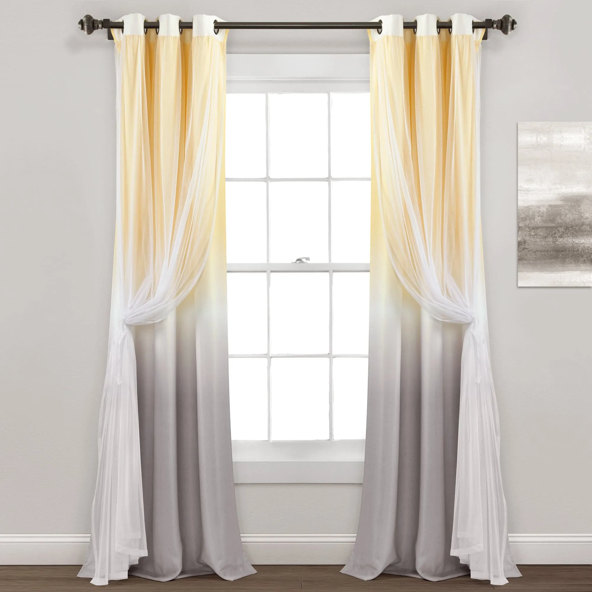 Umbre Fiesta Sheer/Light Filtering Window Curtain Panel